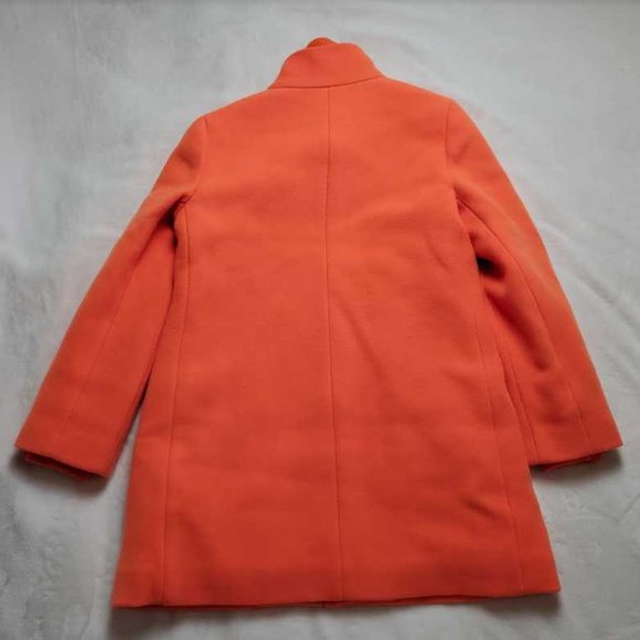 New 8P J Crew neon tangelo lodge coat - Picture 7 of 10